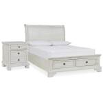 Robbinsdale Full Storage Bed and Nightstand