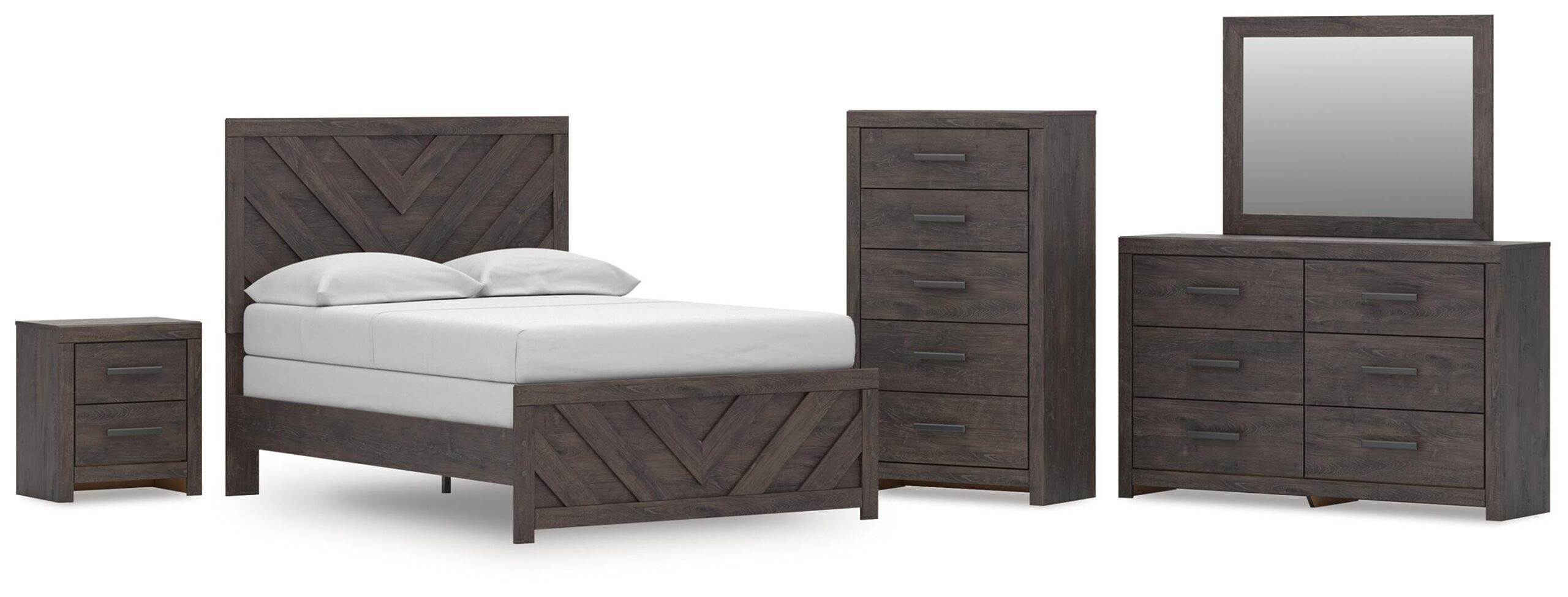 2b136fda04a38d2ede26af23efbbf5b8 Prendonea Full Panel Bed, Dresser, Mirror, Chest and Nightstand - Image 1