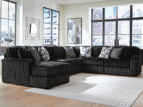 Midnight-Madness 6-Piece Sectional with Chaise - Image 2