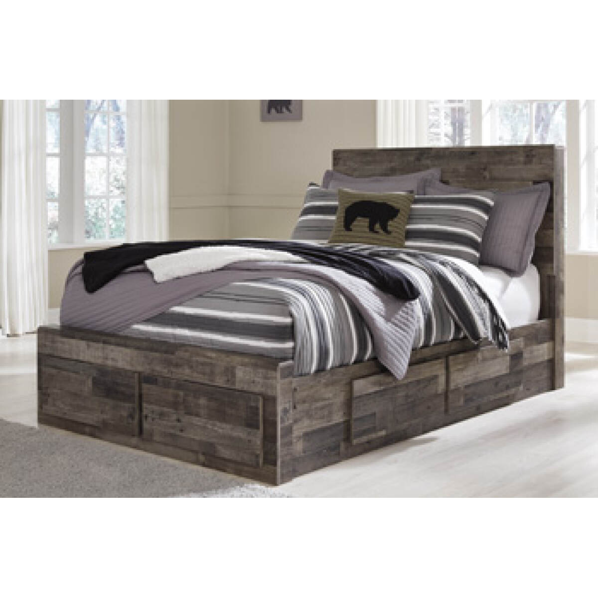 2c5fb4cd65af00d20cc7557e6decd121 Derekson Full Panel Bed with 6 Storage Drawers - Image 1