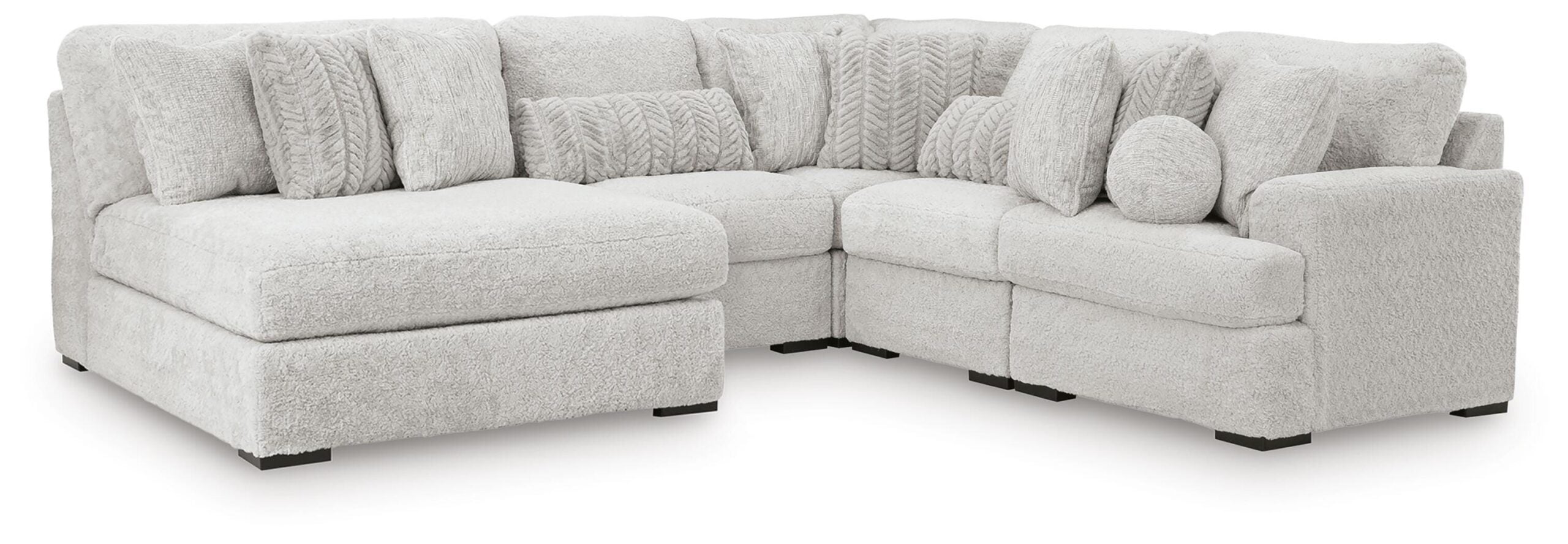 2cc16639126ee39175381d8805cb0792 Cuddle Plush 5-Piece Sectional with Chaise - Image 1