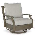 Rainier Ranch Outdoor Swivel Glider Chair with Cushion