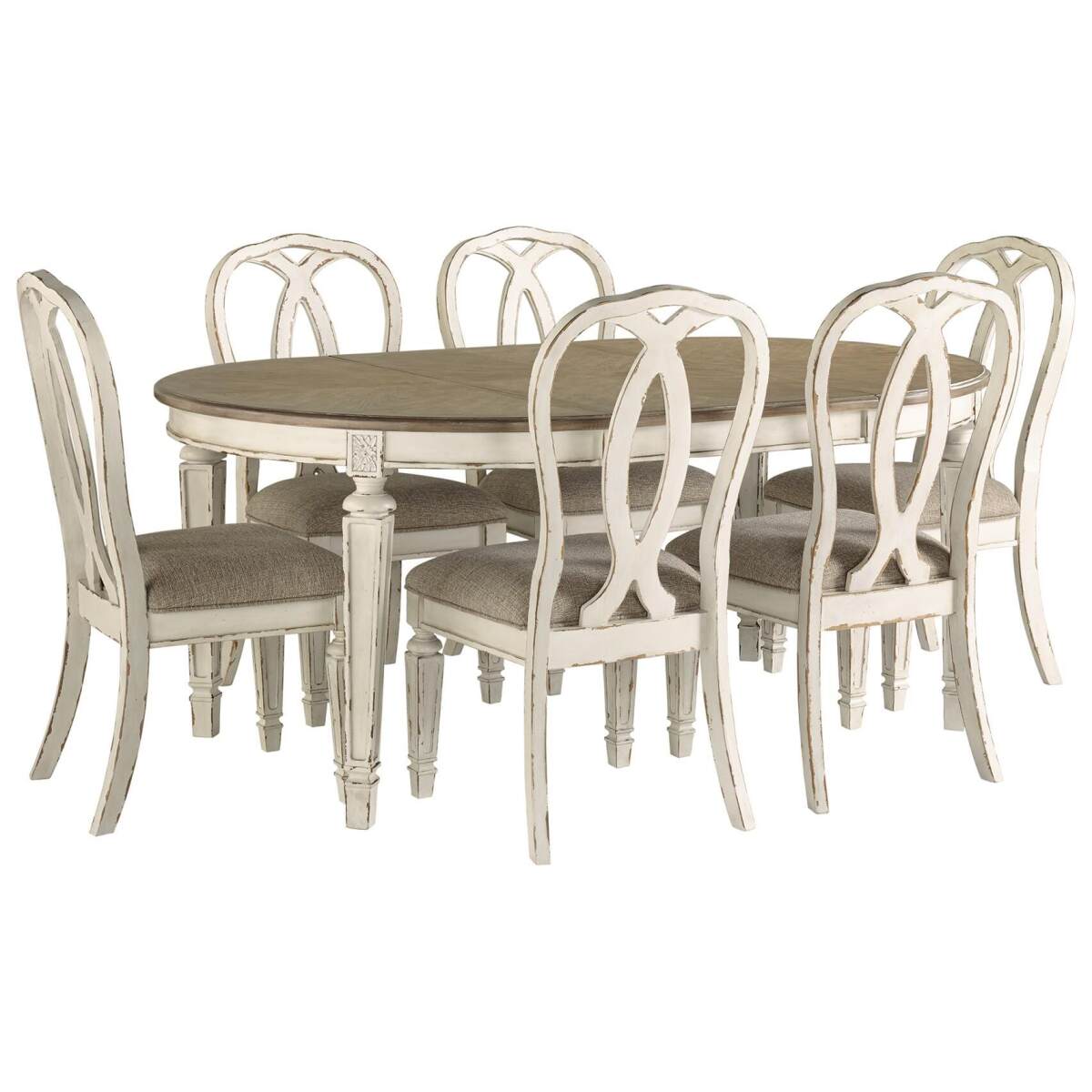 2df73e0e5f8c4b33c5b062cf9b80914e Realyn Dining Table and 6 Chairs - Image 1
