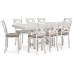 Robbinsdale Counter Height Table and 8 Barstools