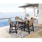 Fairen Trail Outdoor Counter Height Dining Table with 4 Barstools - Image 2