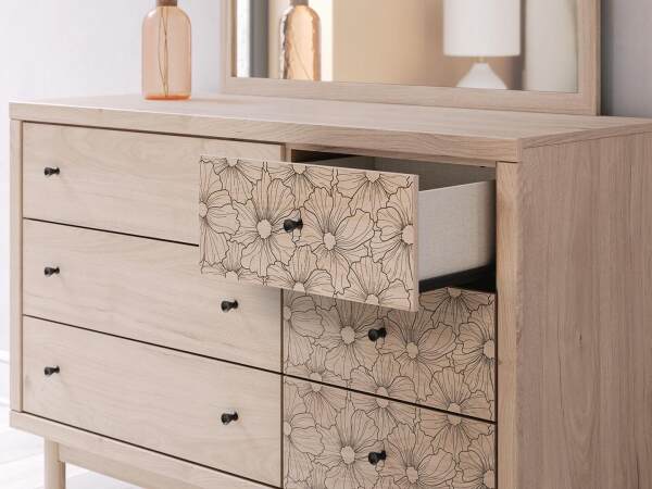 Arloster Full Upholstered Panel Bed, Dresser and Mirror - Image 17