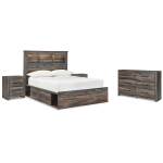 Drystan Full Bookcase Bed with 2 sided Storage, Dresser and Nightstand - Image 2