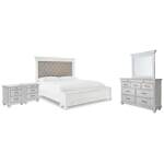 Kanwyn King Panel Bed, Dresser, Mirror and 2 Nightstands - Image 2