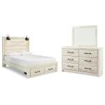 Cambeck Queen Panel Storage Bed, Dresser and Mirror