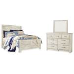 Bellaby Queen Crossbuck Panel Bed, Dresser and Mirror