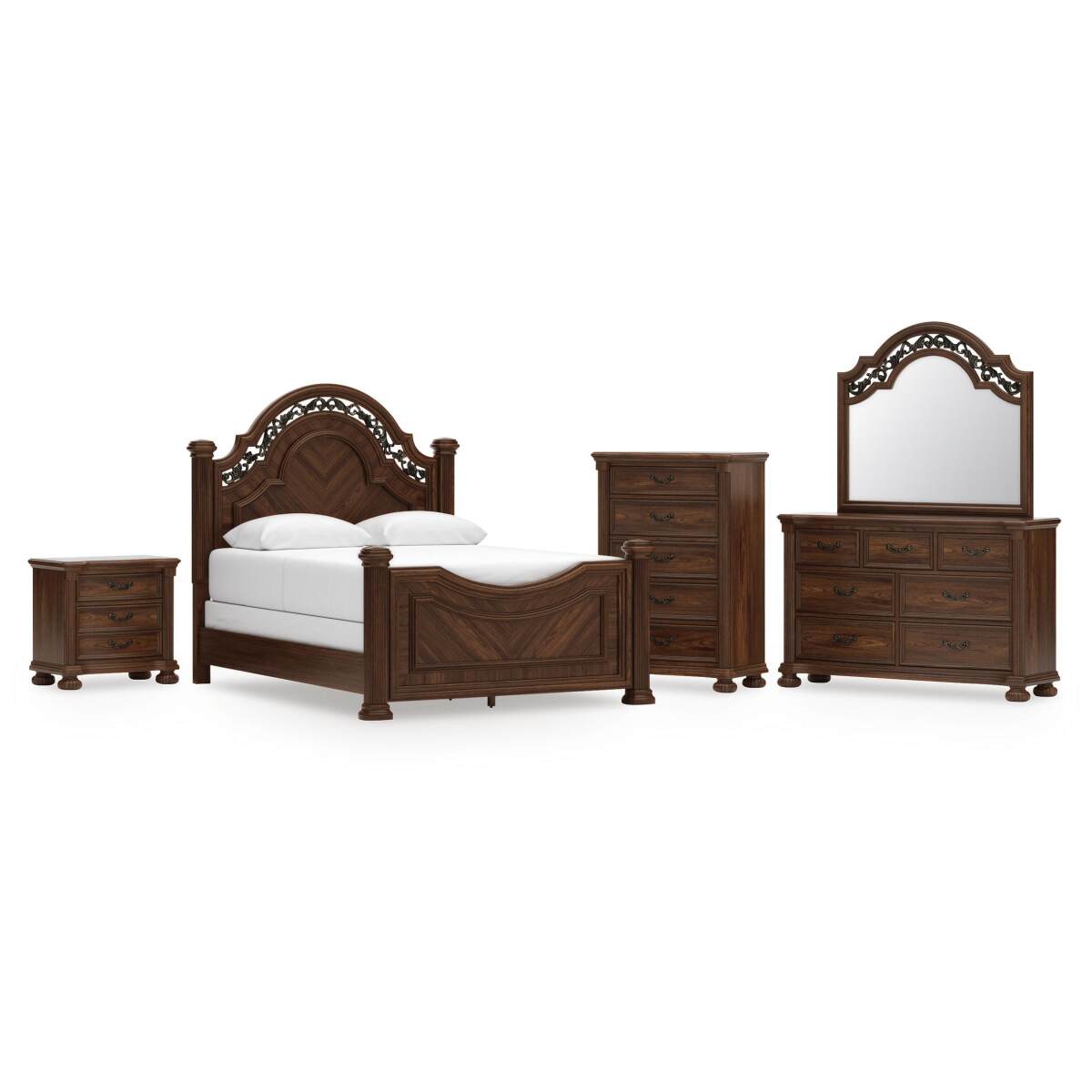 3210d43bd6324eef4153332bc9c3a993 Lavinton Queen Poster Bed, Dresser, Mirror, Chest and Nightstand - Image 1