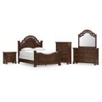 Lavinton Queen Poster Bed, Dresser, Mirror, Chest and Nightstand