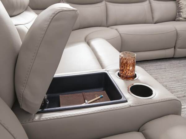 Gravier 6-Piece Power Reclining Sectional with Storage Console - Image 10