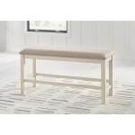 Robbinsdale Counter Height Extension Dining Table, 6 Barstools and Bench - Image 19