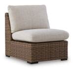 Dolan Creek Outdoor Armless Chair with Cushion - Image 2