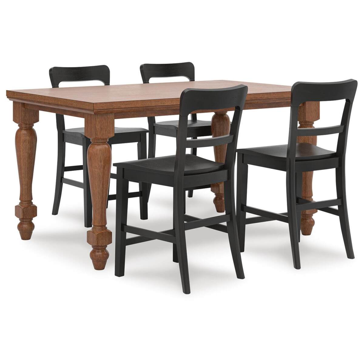3376350beab8ee114c61a7812de36365 Greddinton Counter Height Dining Table and 4 Barstools - Image 1
