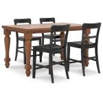 Greddinton Counter Height Dining Table and 4 Barstools