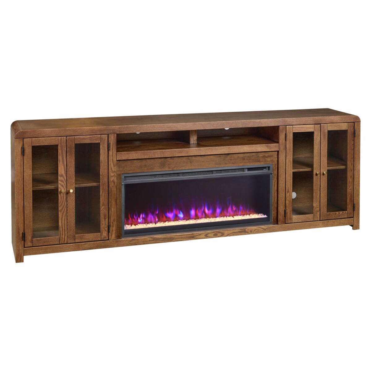 33978d6e298e4c1b036447b9f743f621 Cooper 96" Fireplace Console KOO1970-DKC - Image 1