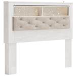Altyra Queen Upholstered Panel Bookcase Headboard - Image 2