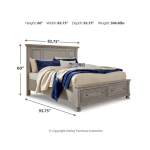 Lettner California King Panel Storage bed - Image 4