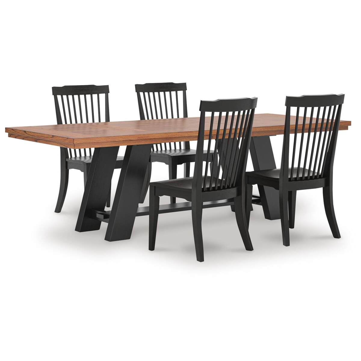 341c7586bbab0196a0253e4ba29901b1 Greddinton Extension Dining Table and 4 Chairs - Image 1