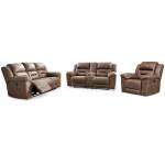 Stoneland Power Reclining Sofa, Loveseat and Recliner