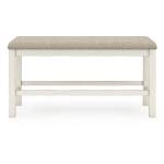 Robbinsdale Counter Height Extension Dining Table, 6 Barstools and Bench