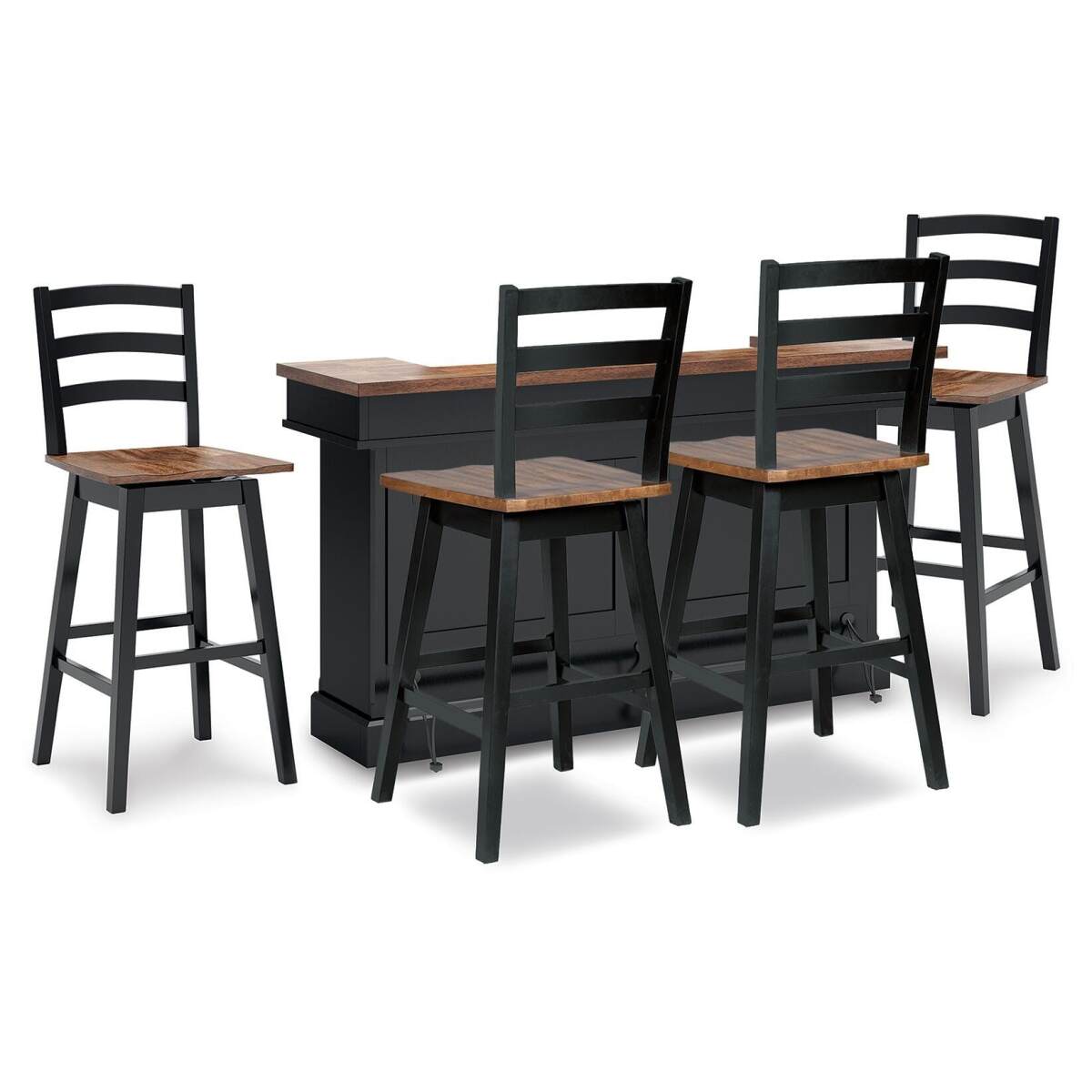 3569cf492f8828854bd337f8d7666952 Wildenauer Bar Table and 4 Barstools - Image 1