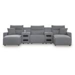 Modmax II 5-Piece Power Reclining Sectional with Chaise and Audio Consoles