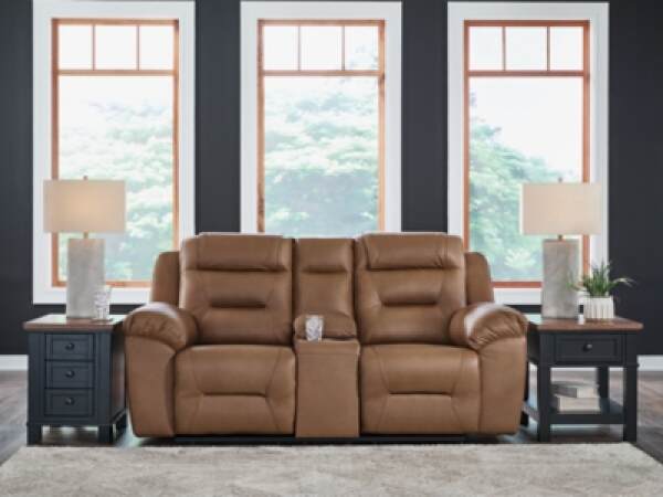 Woorley Reclining Loveseat with Console - Image 3