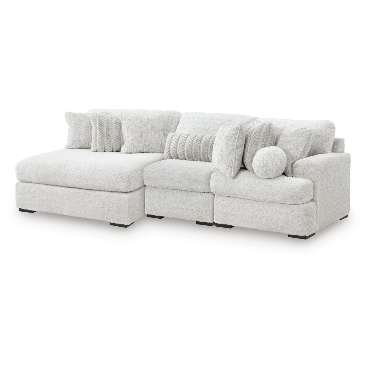 36f43b6d05a90c46bb24ff8d7b5fd8d4 Cuddle Plush 3-Piece Sectional with Chaise - Image 1