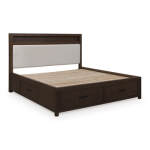 Ticanter King/California King Upholstered Panel Bookcase Headboard