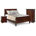 Alisdair Full Sleigh Bed, Chest and Nightstand