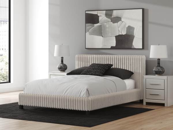 Zuraleus Queen Upholstered Bed, Dresser and Mirror - Image 16