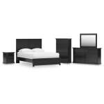 Maribel Queen Panel Bed, Dresser, Mirror, Chest and Nightstand
