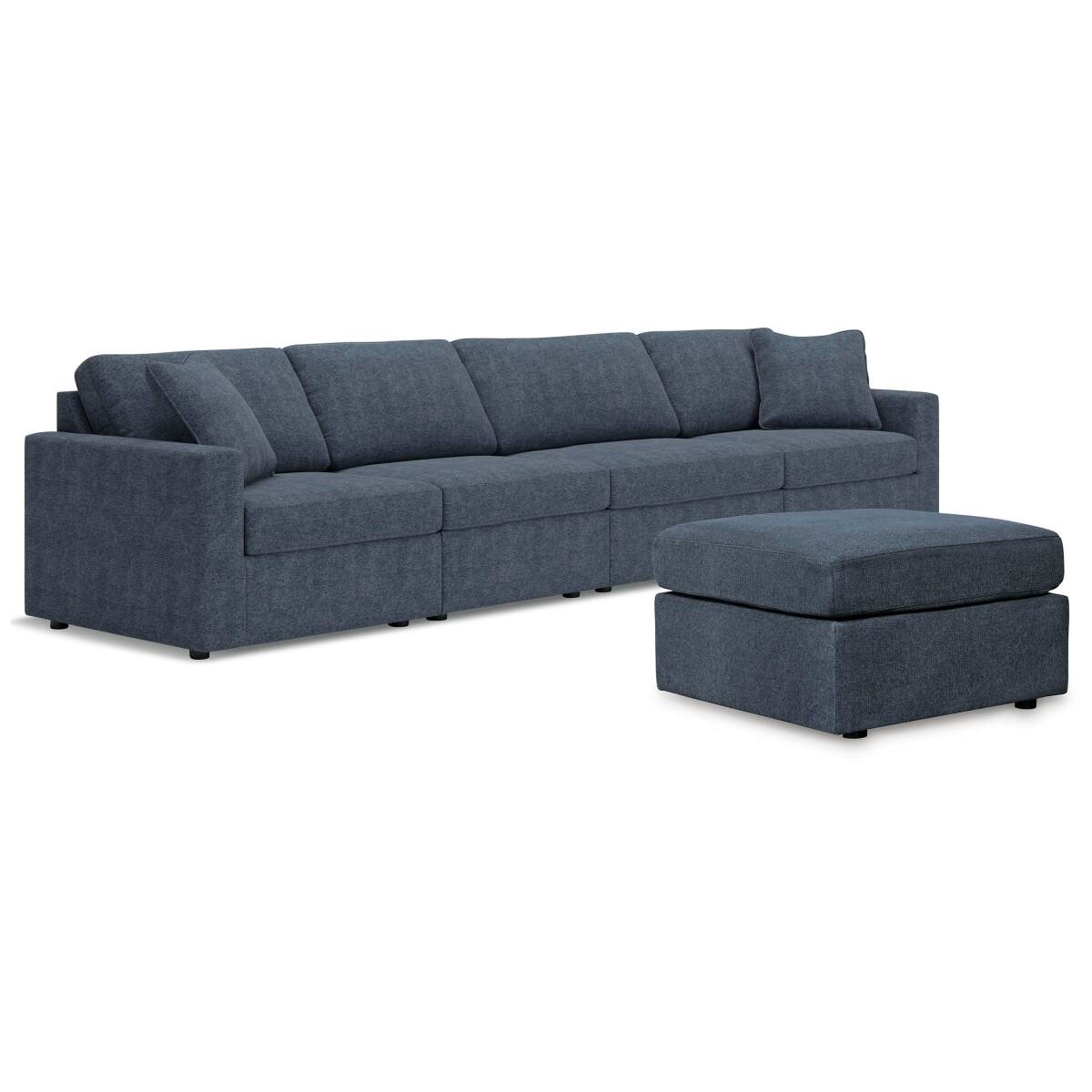 379e99edf3d89caec09b43602ff116b6 Modmax 4-Piece Sectional and Ottoman - Image 1
