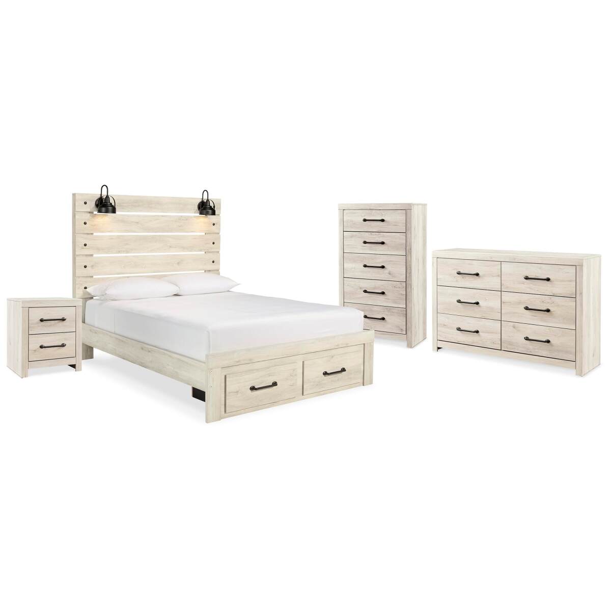 37b3629bb5a817cba5a3105a0cfa5815 Cambeck Queen Storage Bed, Dresser, Chest and Nightstand - Image 1