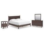Pamytta King Panel Bed, Dresser, Mirror and Nightstand