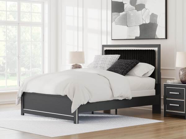 Zuraleus Queen Upholstered Panel Bed, Dresser and Mirror - Image 17