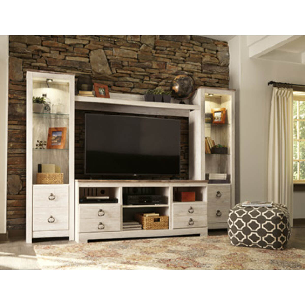 38b5e3ee5ff0f6a5dd9c970aa6c8d36f Willowton 4-Piece Entertainment Center - Image 1