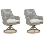 Seton Creek Outdoor Swivel Dining Chair (Set of 2) - Image 2