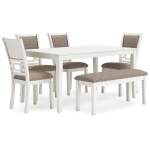 Erinberg Dining Table and 4 Chairs and Bench (Set of 6) - Image 2