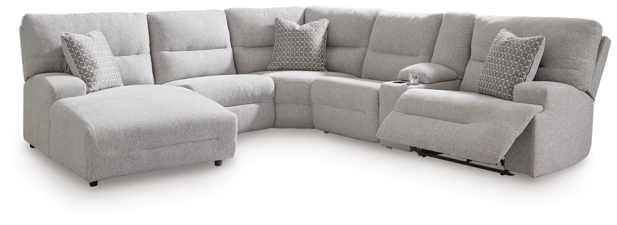 399468915c7d624c3813b3b41f283f9d Acklen Place 6-Piece Power Reclining Sectional with Chaise - Image 1