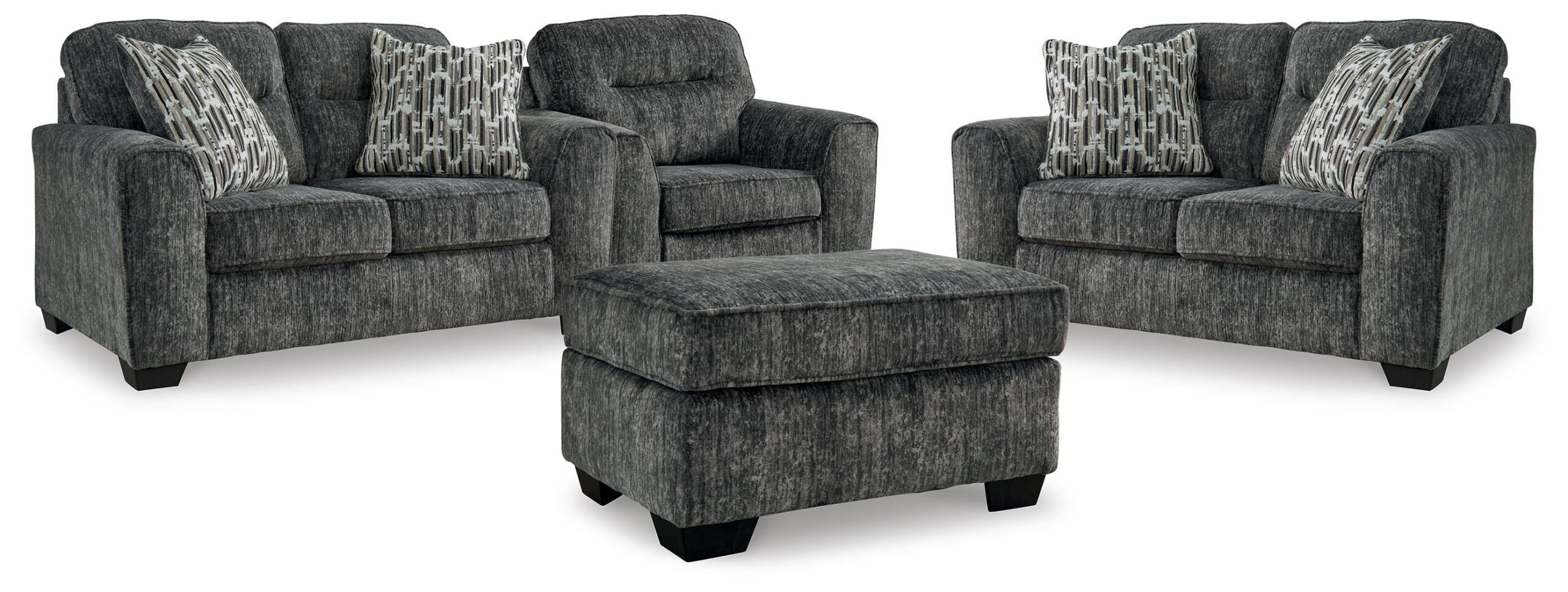 39eb14d4be3647d357941427984e5c6e Lonoke 2 Loveseats, Oversized Chair and Ottoman - Image 1