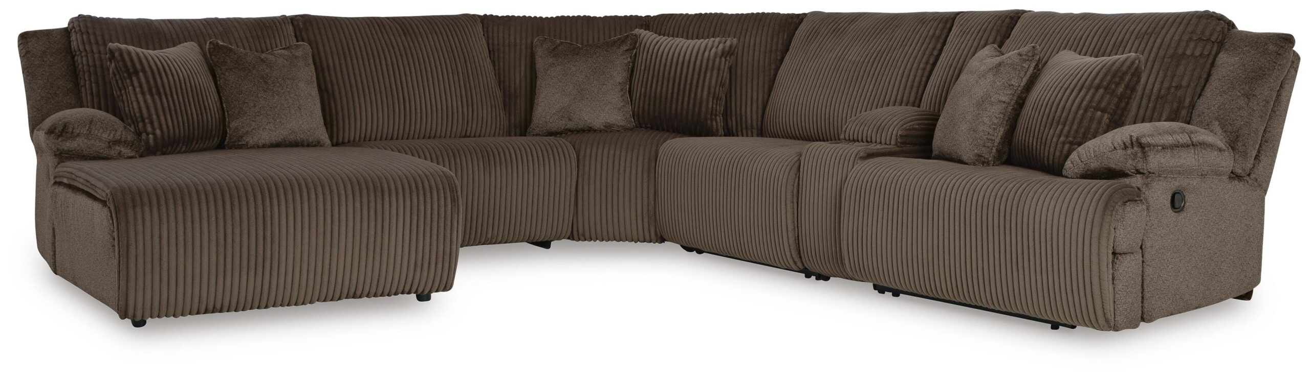 3a045851cfeba8bd5944ae5ff29a9977 Top Tier 6-Piece Reclining Sectional with Chaise - Image 1