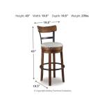 Valebeck Bar Height Bar Stool - Image 5