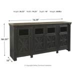 Tyler Creek 74" TV Stand - Image 5