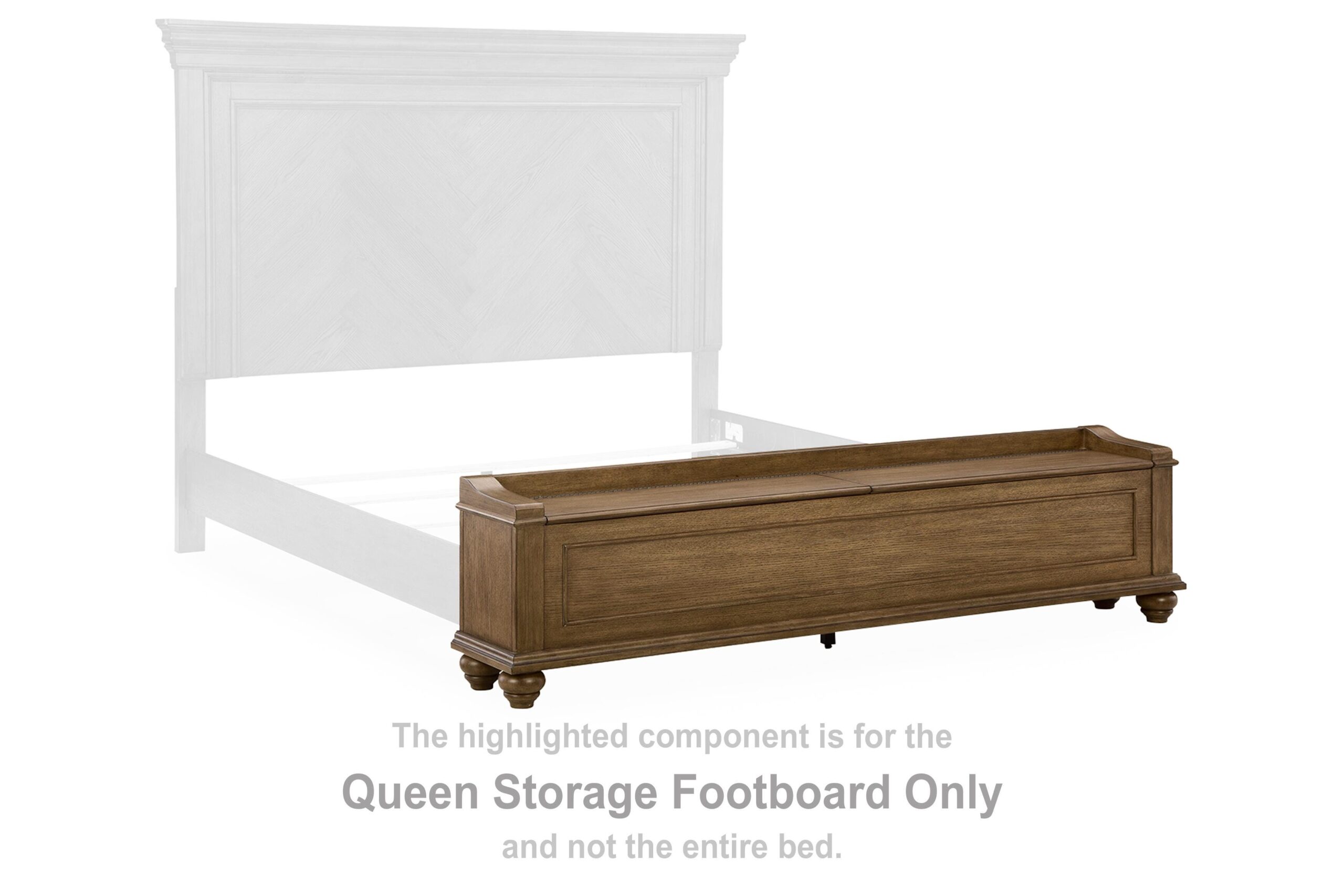 3b1b360e779f39208bad61b994bc4064 Karallin Queen Storage Footboard - Image 1