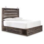 Drystan Queen Panel Bed with Mirrored Dresser and Nightstand - Image 4