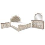 Realyn King Panel Bed, Dresser, Mirror and 2 Nightstands